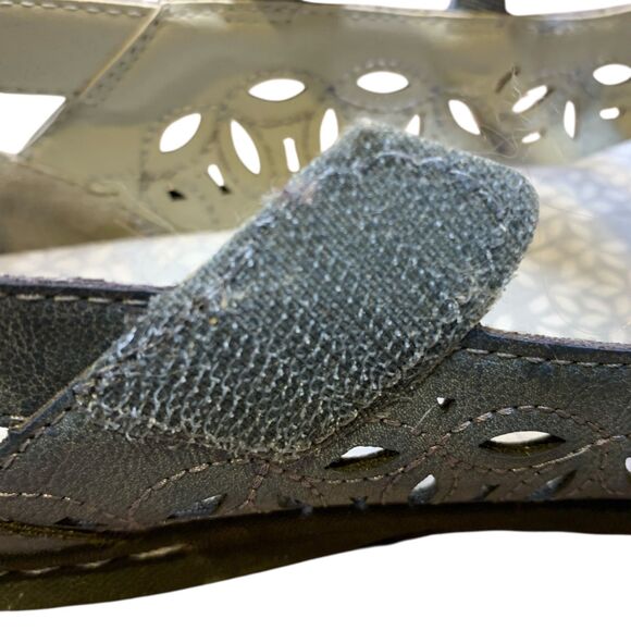 JBU Women's Shoes 8 M Blue Bellarose Encore Mary Jane Leather Strap Memory Foam - Picture 10 of 16